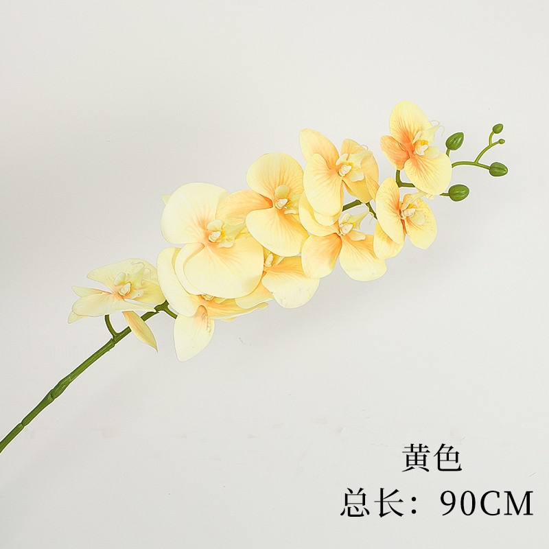 Siete colores cordier flores de Año Nuevo barril de bendición material de combinación impresión 3D mariposa orquídea de palma roja accesorios de flores de Año Nuevo material de arte floral