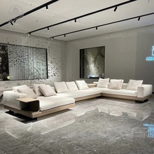 意大利真皮沙发极简康纳利头层牛皮客厅大小组合简约贵妃海绵家具