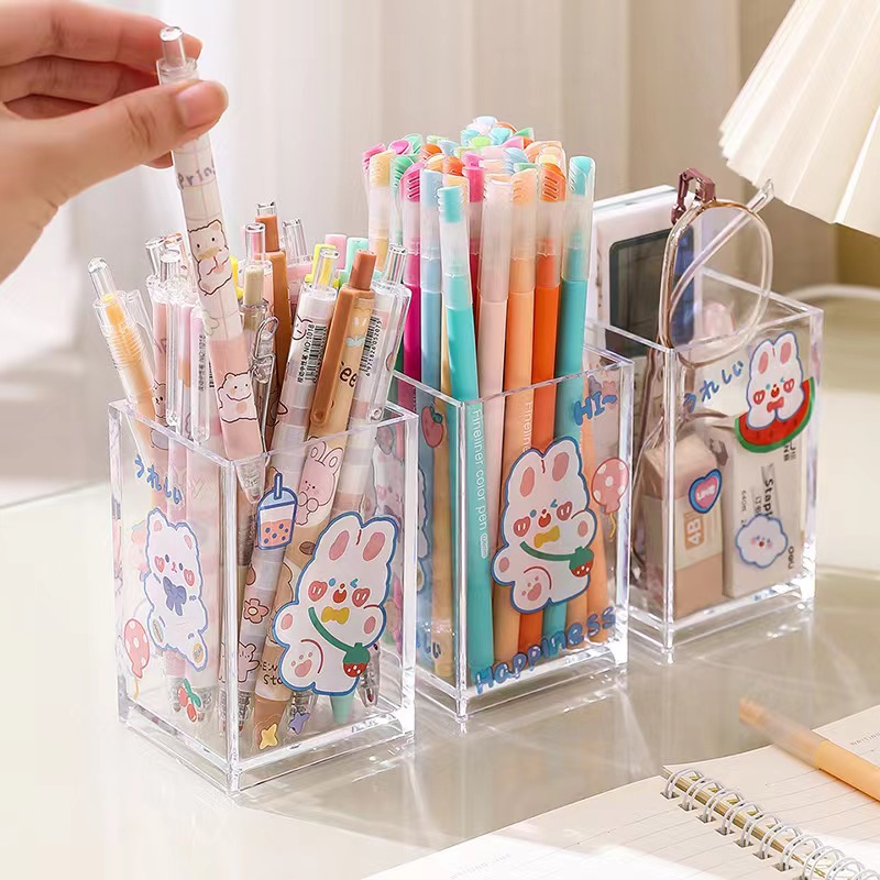Transparent table pens holder