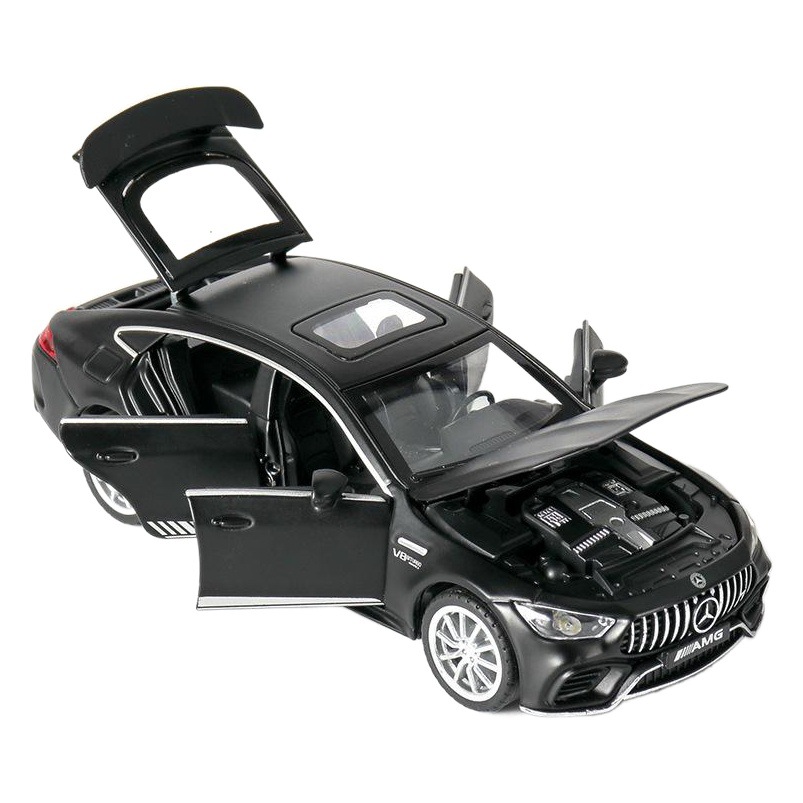 (Caja de color) Nuevo modelo de coche 2020 Mercedes C63GT, juguete de coche de aleación con sonido y luz, fabricante mayorista
