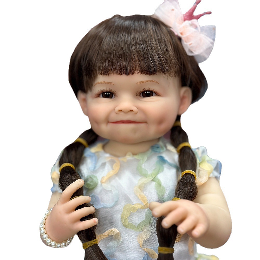 55 muñecas para niños y niñas cm para bebés con un nuevo juguete de caucho completo a través de la frontera Henghua