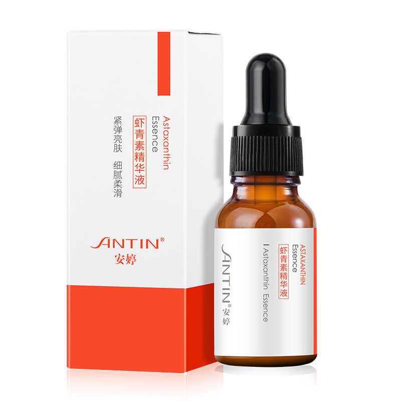 Serum de astaxantina OEM personalizado para mejorar la piel oscura y brillante, hidratante para el cuidado facial