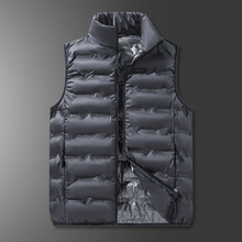 跨境石墨烯蓄热布加厚马甲新款潮流立领保暖男士内胆背心坎肩外套