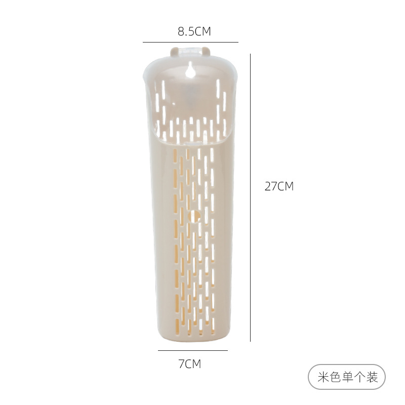 Caja de almacenamiento de palillos de drenaje multifuncional para palillos de cocina simple con cubierta de palillos tipo pared colgante de plástico jaula de palillos