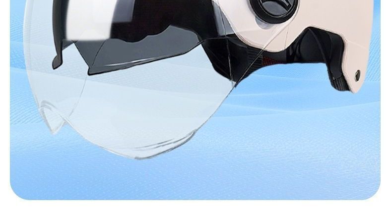Dual-vision new helmet for electric scooters, adult half helmet for electric vehicles and motorcycles, national standard 3C certified safety helmet, summer sun protection