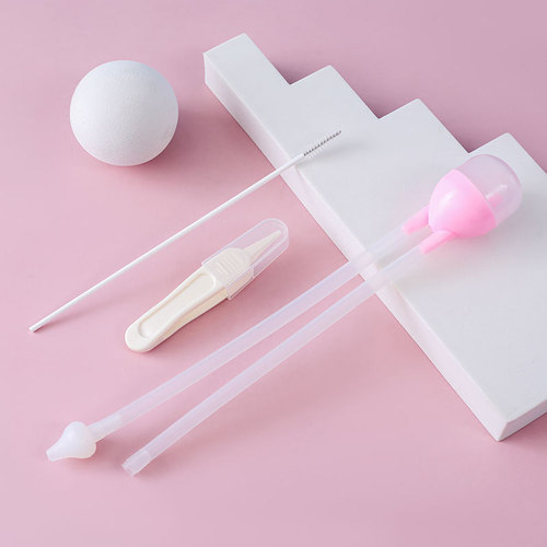 Infant Nose Aspirator Baby Nose Mucus Cleaner Newborn Anti-Flow Nasal Congestion Catheter Aspirator Set