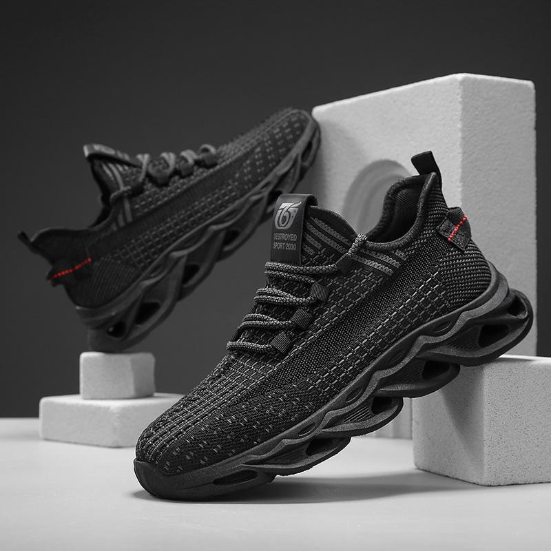 Zapatos de coco para hombre 2025 verano malla de fondo de torso transpirable tejido volador zapatos deportivos casuales zapatos para correr zapatos ligeros de moda para hombre