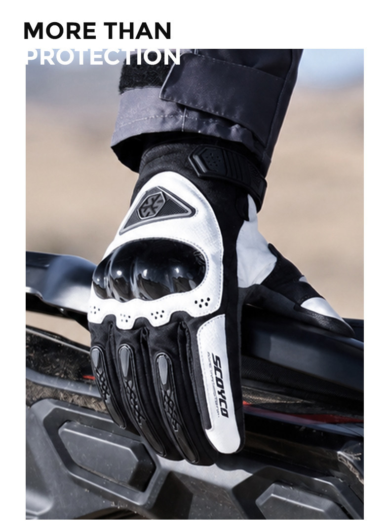 Saiyu Motorcycle Winter Riding Gloves for Men and Women, Waterproof, Windproof, Warm, Cold-Resistant, Touchscreen, Motorcycle Racing, Anti-Slip