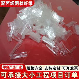 厂家直发聚丙烯网状纤维 建筑用抗裂添加剂混凝土砂浆短切纤维丝