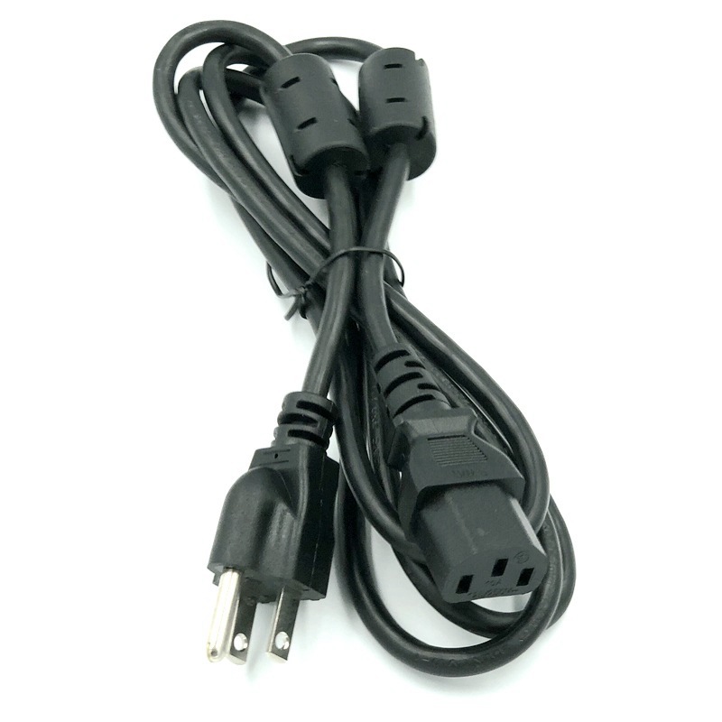 UL认证美规电源线美标三插带磁环品字尾电源线医疗设备电源插头线