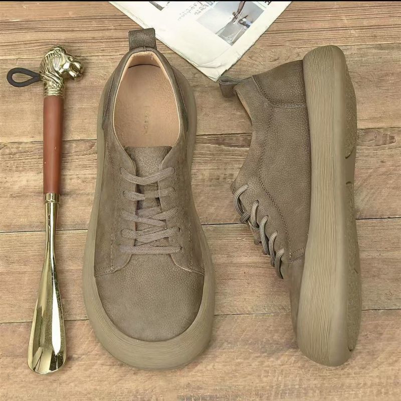 2025 New Versatile Trendy Comfortable Fashion Large Leather Shoes Men's Low-Top Men's Shoes Soft Leather Wear-Resistant Shoes