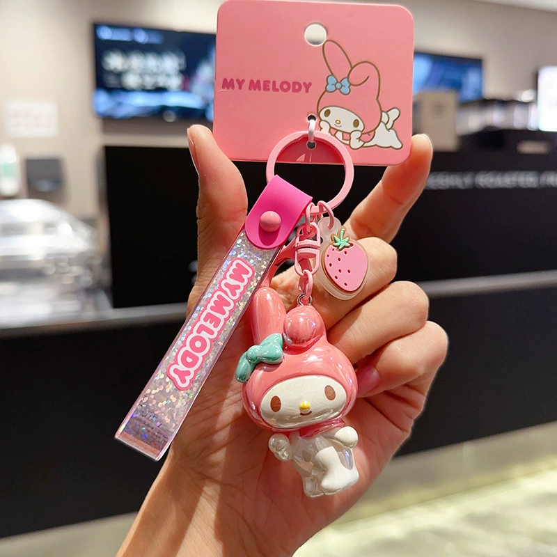 Плюшевый брелок Sanrio Hello Kitty, оригинал, мягкая подвеска 11×7.5 см, коллекционный талисман