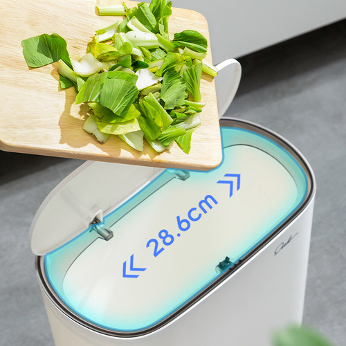 Cracked trash can household living room pop-up narrow trash can bathroom kitchen covered trash can paper basket