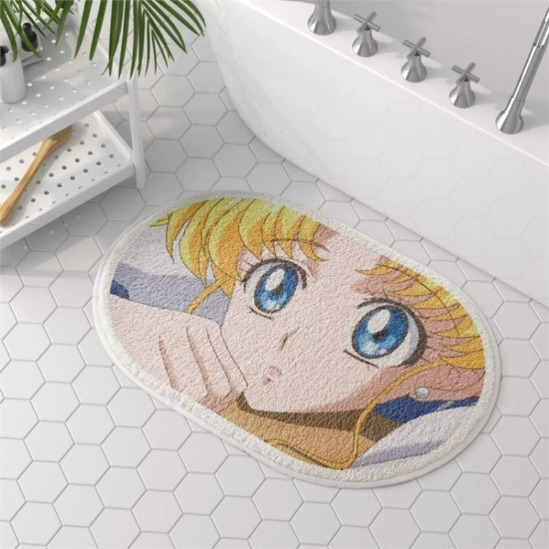Милый нескользящий коврик для спальни, Sailor Moon