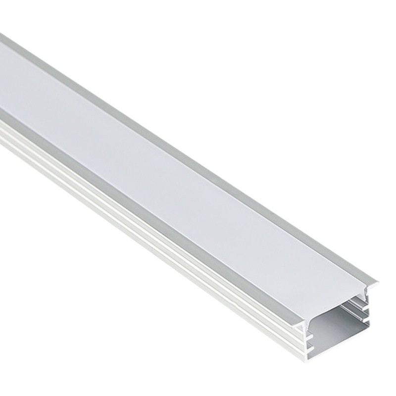 Lámpara lineal LED aleación de aluminio ranura de aluminio lámpara lineal de montaje abierto con lámpara de tira incrustada ranura de lámpara lineal de elevación oculta