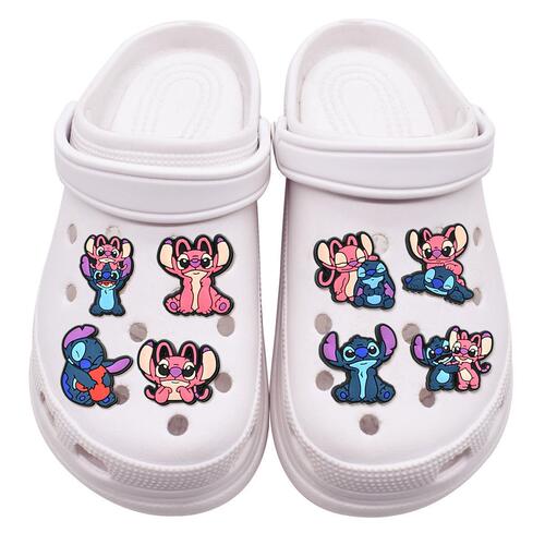 Adorable shoe buckle stitching series cartoon shoe model accessories classic clown children's gift decoration