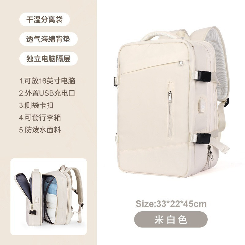 Los hombres transfronterizos expanden los paquetes de computadoras de negocios, los equipaje de viaje de negocios son multifuncionales y las mochilas de hombro de gran capacidad están en Stock.