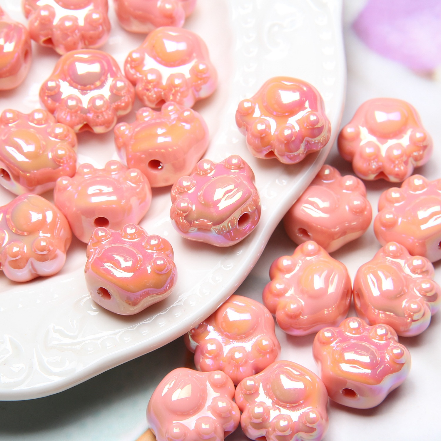 4g Weight Beads Jewelry Making Type DIY Jewelry Accessories Classification 1 Piece Quantity Acrylic Material Solid Color Pattern Cute Style 1 Piece Arylic Solid Color DIY Jewelry Accessories Beads 2