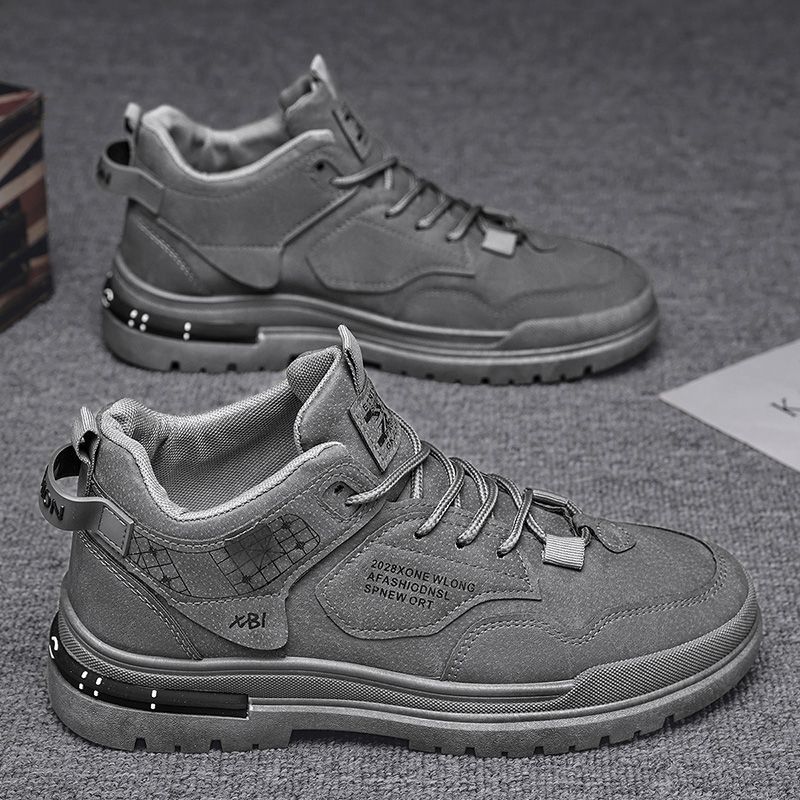 Zapatos de hombre invierno nuevos zapatos Martin de alta altura antideslizante anti-desgaste zapatos de herramienta de altura anti-desgaste zapatos de montaña al aire libre