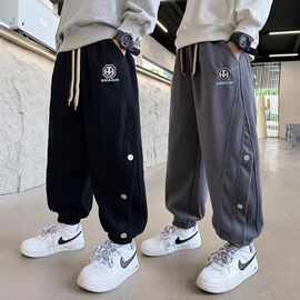 男童裤子春秋款批发新款中大儿童秋装运动裤男孩装秋季炸街卫裤潮