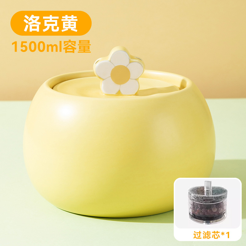 Bebederos de cerámica para gatitos de dibujos animados en blanco y negro para mascotas