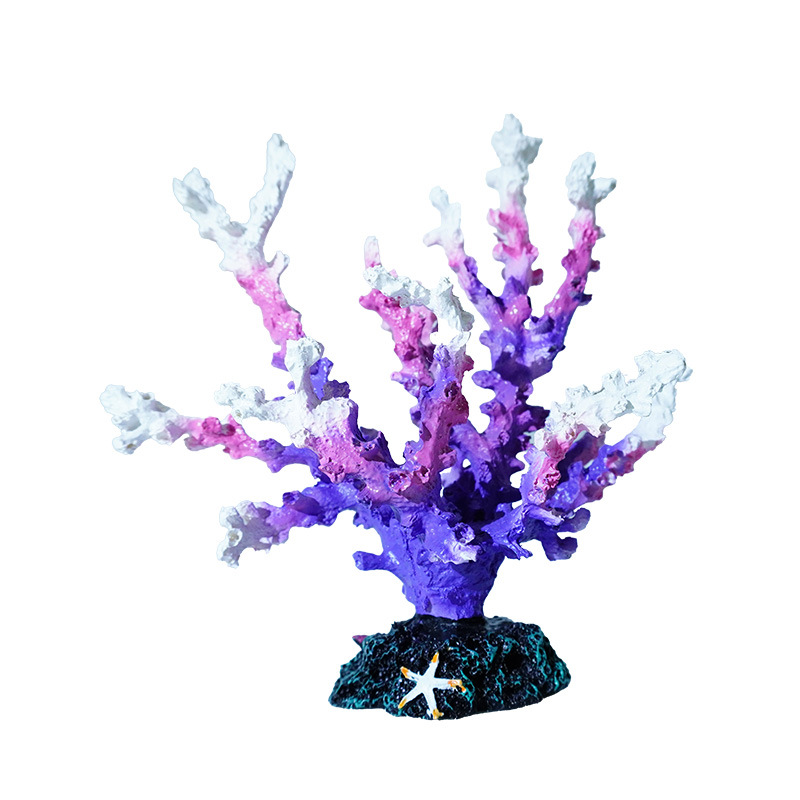 Nuevos adornos de resina para acuarios de peces, decoración colorida, productos nuevos, ramas de hierro para paisajismo de acuarios marinos
