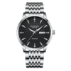 Gj16269 white shell black surface steel strap
