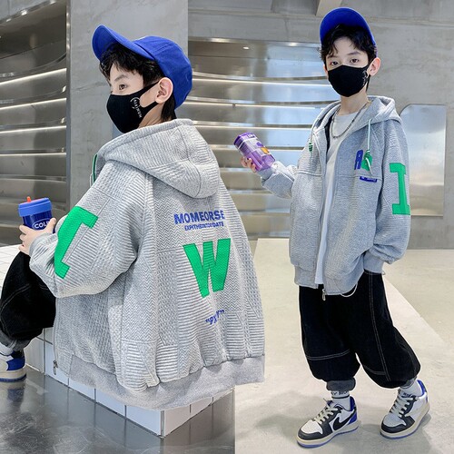 Spring 2024 children's clothing, Korean version, new children's clothing, boys' jackets, street handsome, middle-aged and older children's spring clothing, trendy jackets
