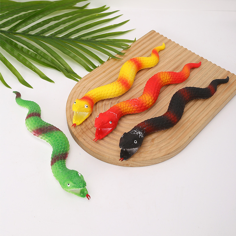 Cross-border parody toy sand simulation fake snake Lala music vent trick animal pinch music adult decompression wholesale