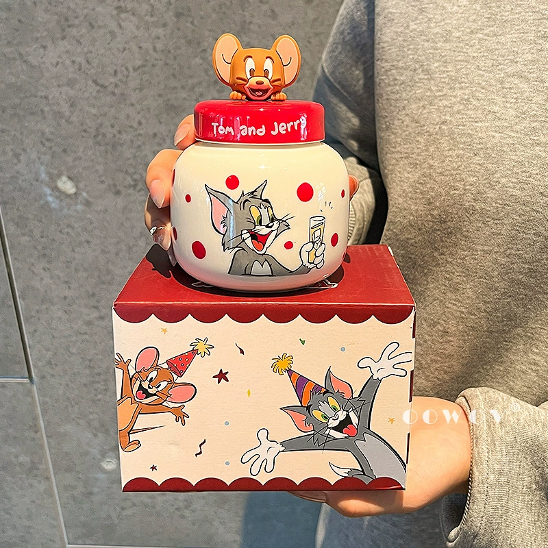 Кружка Tom and Jerry, совместный бренд, новая женская стильная кружка для дома, чашка для кофе, подарок на день рождения для пары