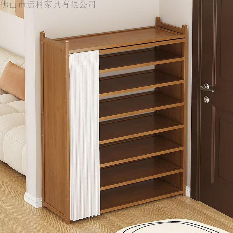 New Solid Wood Simple Shoe Cabinet for Home Entrance Thickened Shoe Rack Multi-Layer Storage Cabinet Living Room Furniture Integrated Cabinet