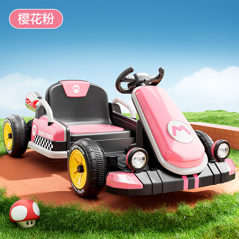 Al por mayor kart eléctrico para niños nuevo coche de juguete de control remoto deriva de cuatro ruedas coche de batería para niños