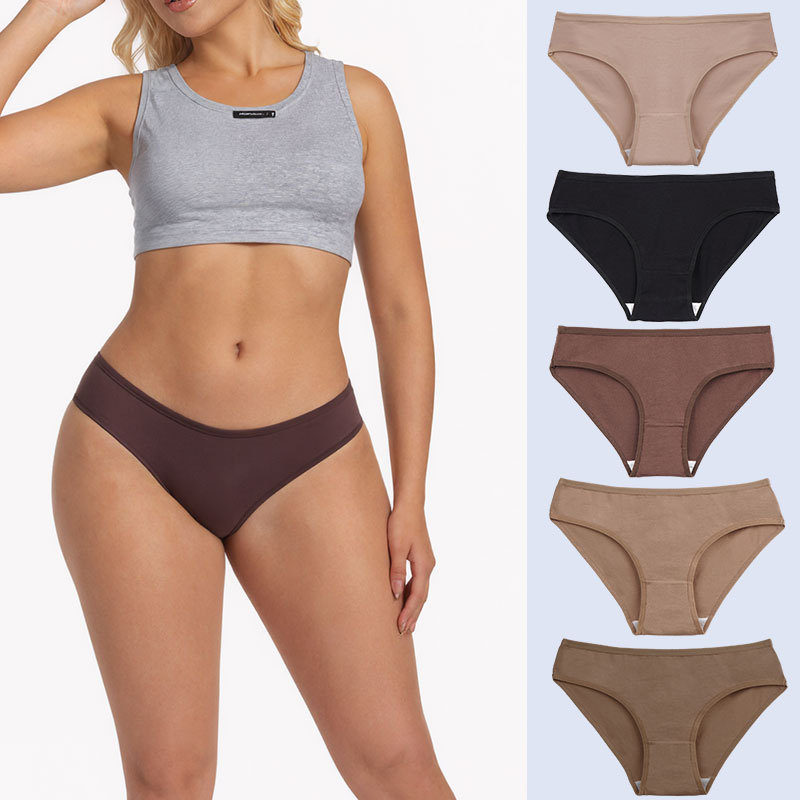 Foreign Trade Pure Cotton Women's Underwear, Combed Cotton Women's Briefs, Solid Color Cute Large Size Girl's Panties, in Stock Foreign Trade Pure Cotton Women's Underwear, Combed Cotton Women's Briefs, Solid Color Cute Large Size Girl's Panties, in Stock