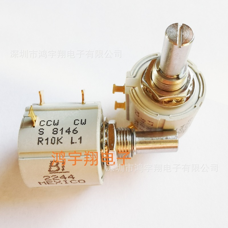 8146R10KL.1 变频调速电位计 美国BI原装正品 8146R10K线绕电位计