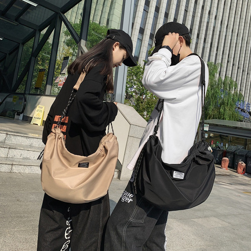 Men's bag new shoulder crossbody bag nylon sports large capacity travel men's backpack men's and women's shoulder bag