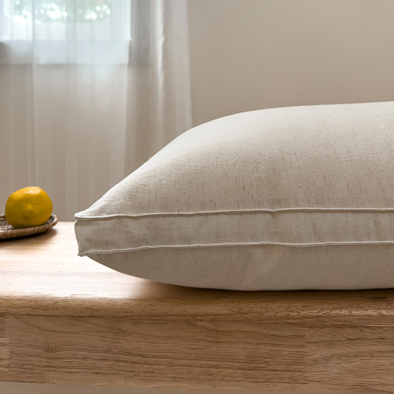 Japanese Muyin Xichuan Cotton and Linen Pillow Core Good Product Linen Pillow Stereo Pillow Core Single Person Homestay Pillow Core Solid Color Simple