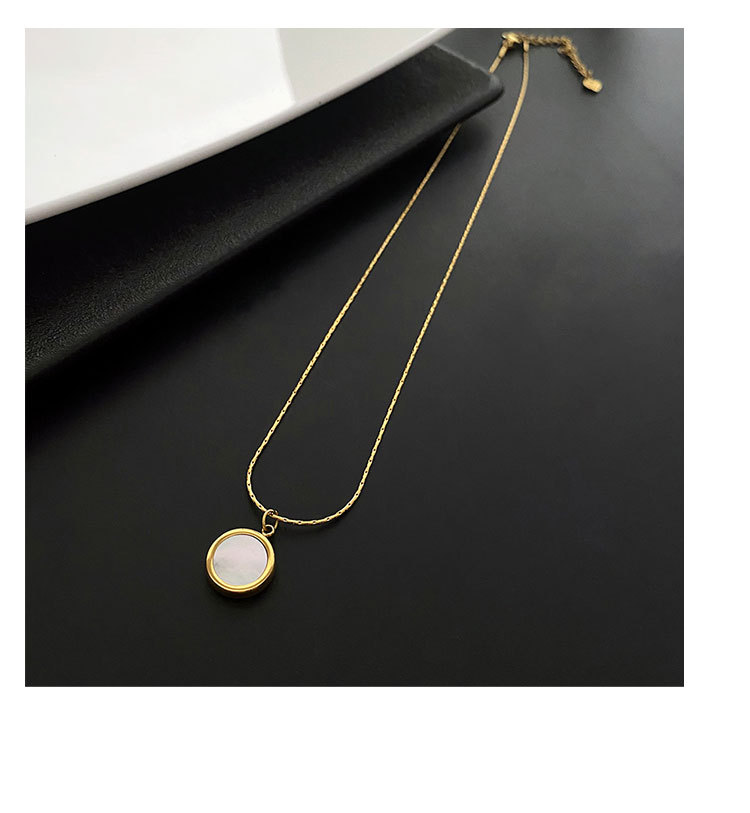 Date Occasion 304 Stainless Steel Material Elegant Geometric Titanium Steel Necklace