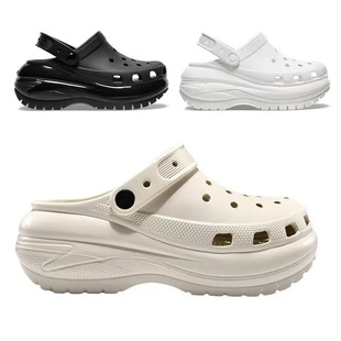 Summer New Light Wheel Thick Sole Hole Shoes Women's Beach Shoes Outdoor Wear Slippers Women's Eva Slippers