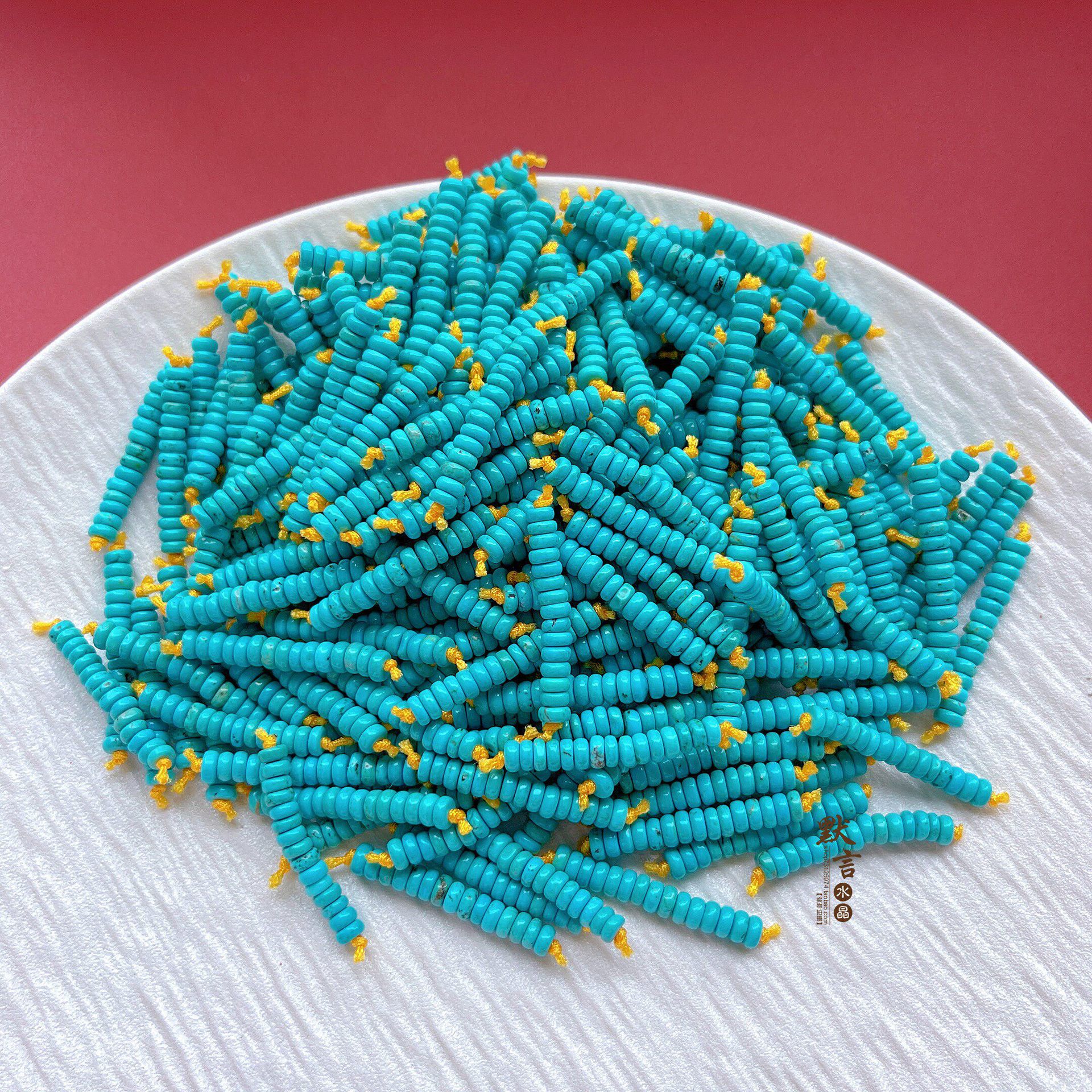 Turquoise Loose Beads, Spacer Beads, DIY Jewelry Accessories, Bead Spacers, Wire, High-Quality Porcelain, Bodhi Accessories