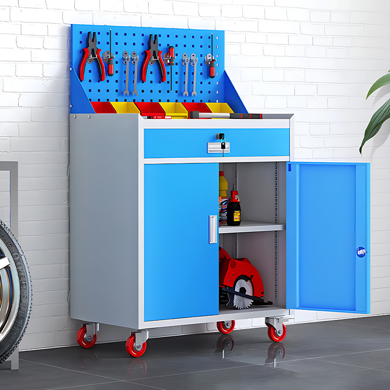 Heavy-duty tool cabinet metal storage cabinet factory workshop double door hardware knife cabinet organize electrical tools drawer cabinet