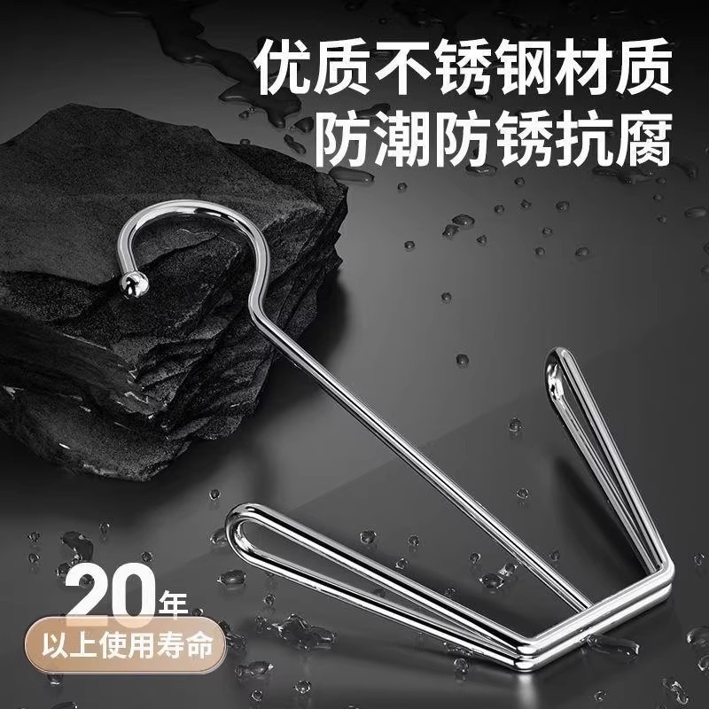 不锈钢晒鞋架宿舍阳台窗台防风挂钩晾鞋架子室外特厚加粗晒鞋神器|undefined