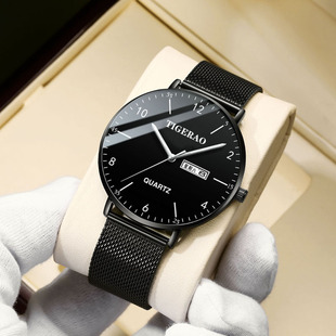 New watch men's brand ultra-thin student Trend Tide brand genuine men's calendar waterproof luminous a generation of hair
