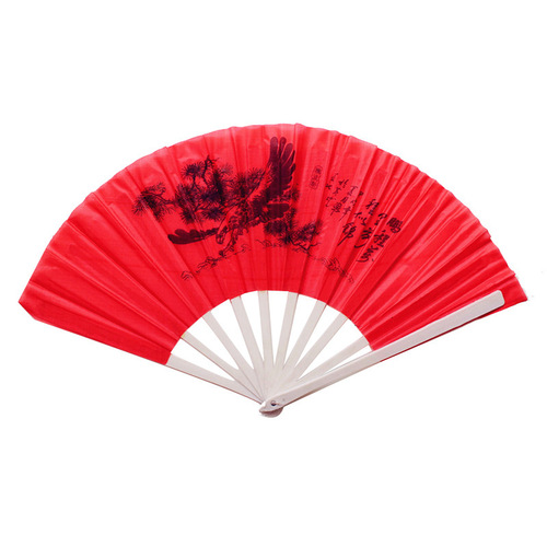 Manufacturer wholesale Mo Angry Little Black Cloth Fan Small Colored Cloth Fan Plastic Fan Cultural Fan 2 Yuan Store Supply