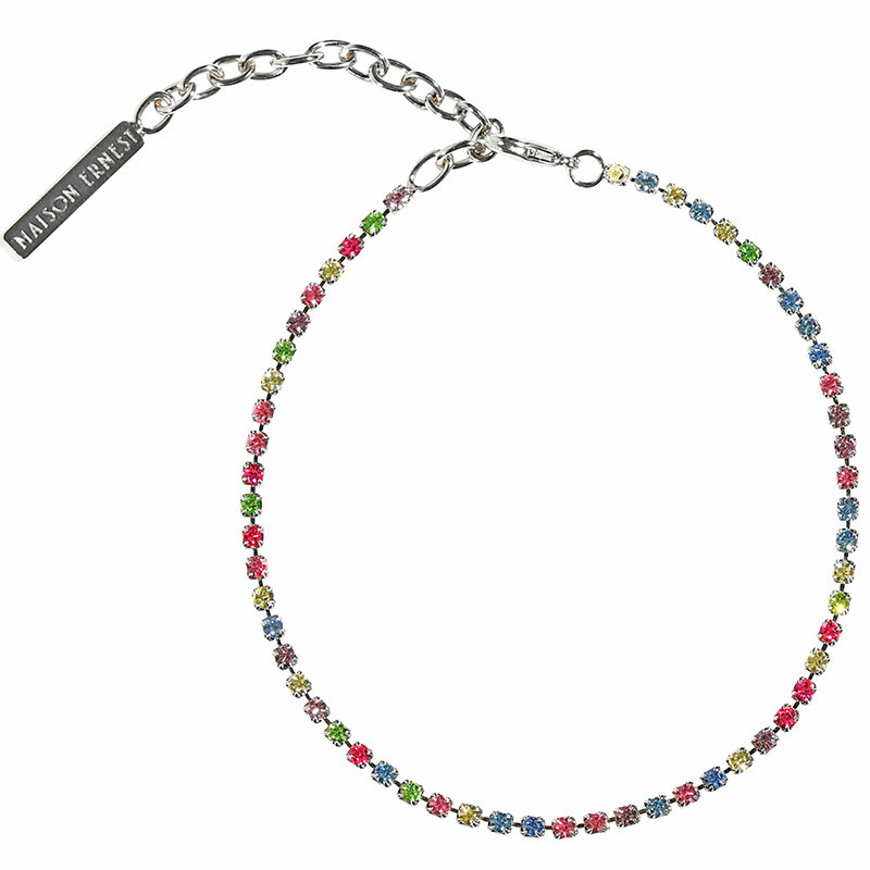 1 Piece Simple Style Square Metal Inlay Rhinestones Womenu0027S Anklet