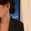 Long universal earrings with tassels, bright catchy style, simple and elegant design, wholesale