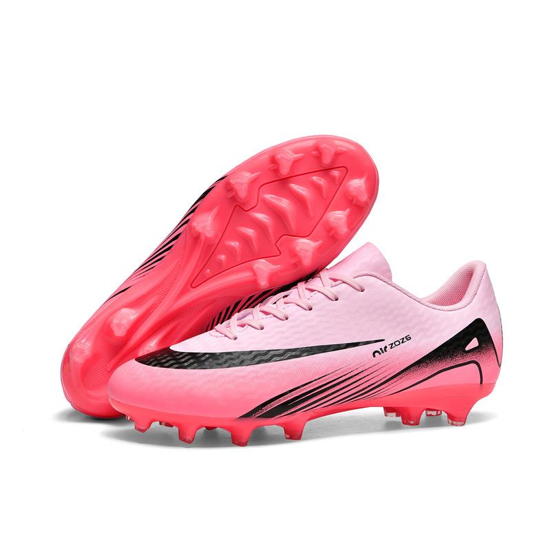 Zapatos de fútbol transfronterizos de altura baja tf césped artificial ag clavos pies de cuero zapatos de entrenamiento de estudiantes adolescentes para niños y niñas