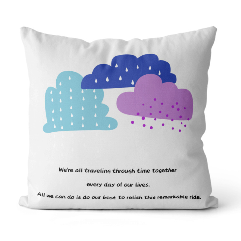 Almohada de estilo Ins simple Almohada de cabecera de viento europea y americana Impresión de sofá Funda de almohada geométrica Cojín de oficina Almohada de cintura