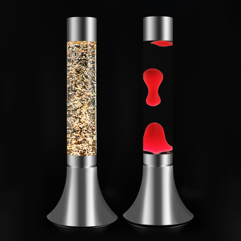 Cross-Border Small Night Light European and American Style Lava Lamp Hardware Wax Lamp Volcanic Lava Lamp Led Lamp Creative Night Light