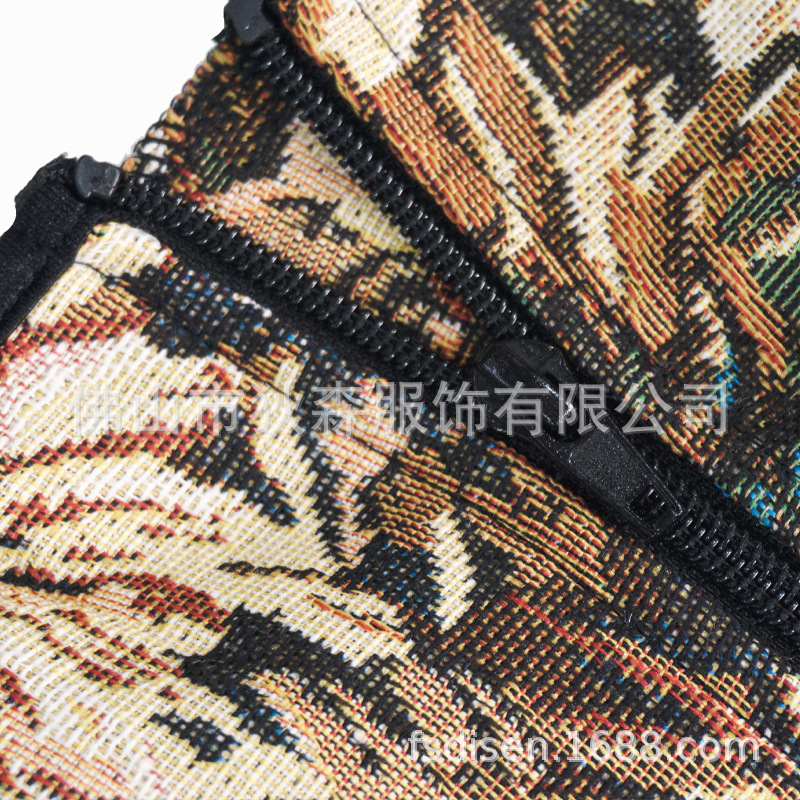 Pintura al óleo de Monet francés Feng Shui Moju correa para el hombro ropa exterior para moldear el cuerpo top estilo de comercio exterior