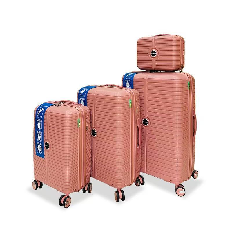 Wholesale from the Source Factory: New Model Pp Trolley Suitcase, Multifunctional, Stylish, with Universal Wheels, Carry-On Password Lock Luggage Set, Three-Piece Set Wholesale from the Source Factory: New Model Pp Trolley Suitcase, Multifunctional, Stylish, with Universal Wheels, Carry-On Password Lock Luggage Set, Three-Piece Set